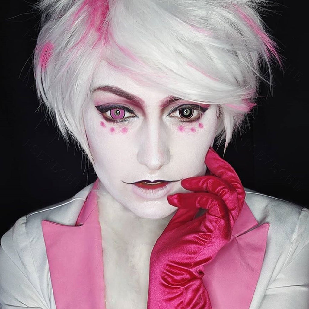 Pink Rim Contact Lenses