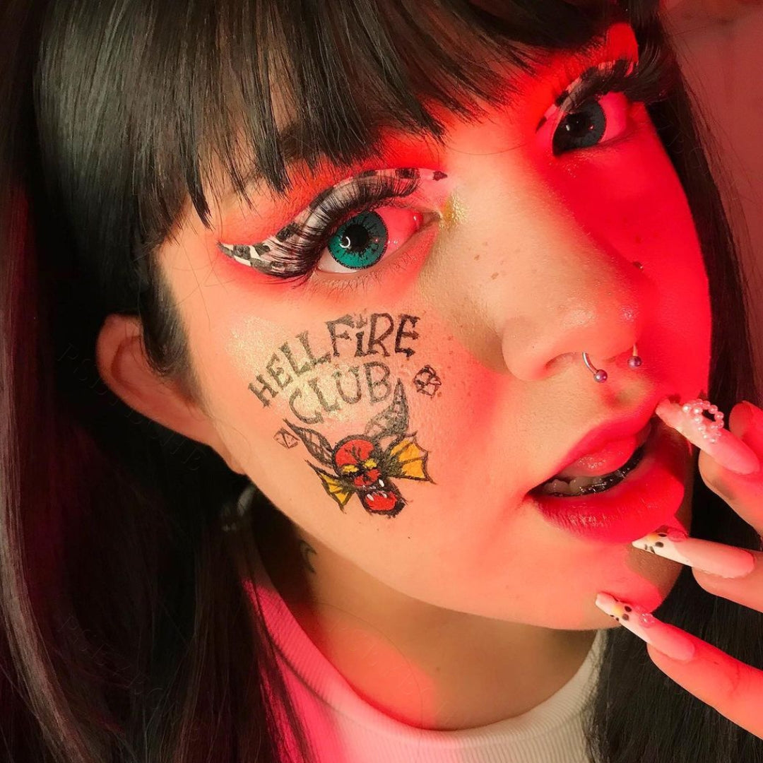 Dolly Eye Green Halloween Contacts Secondary image