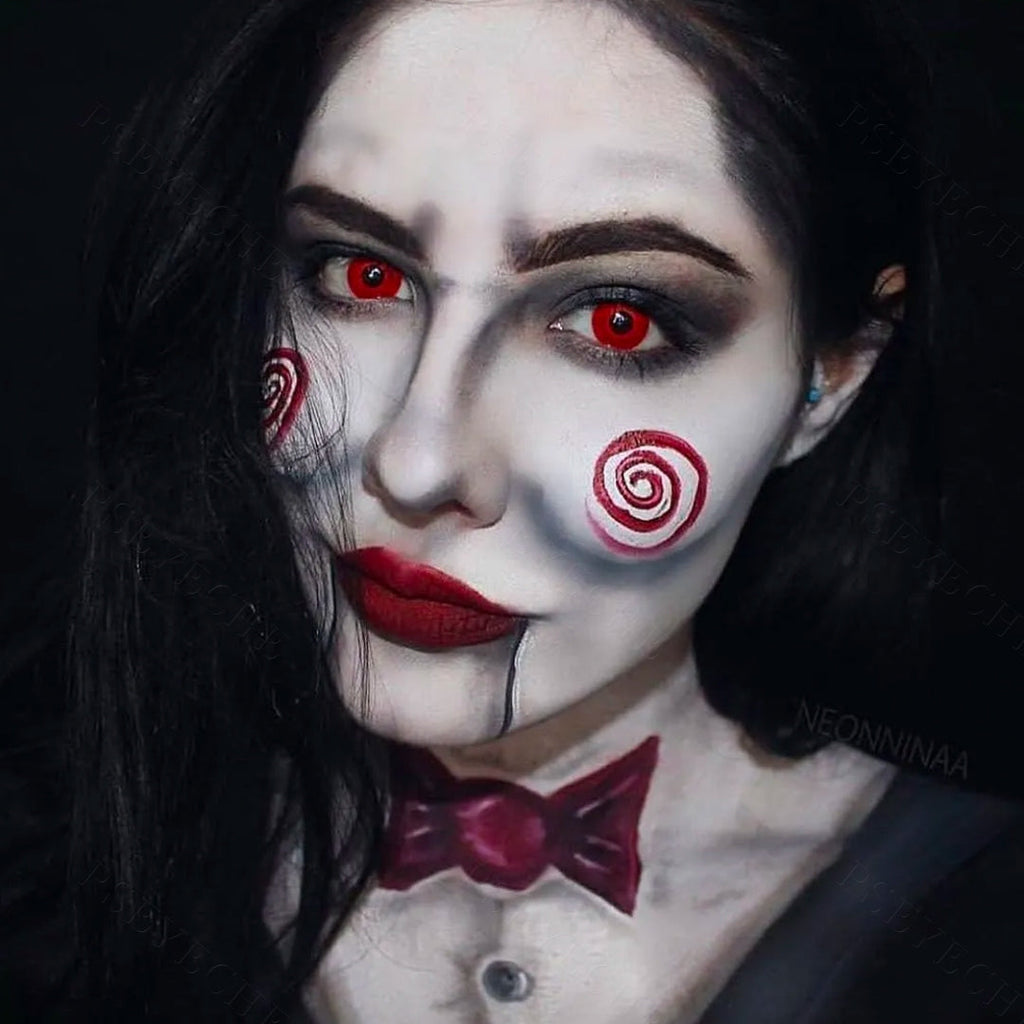 Solid Red Contact Lenses