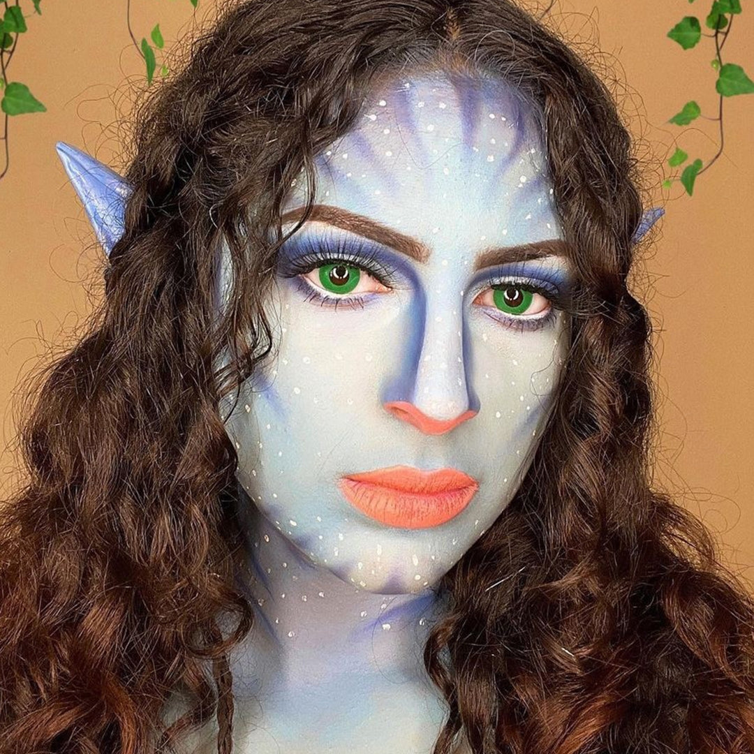 Solid Green Contacts
