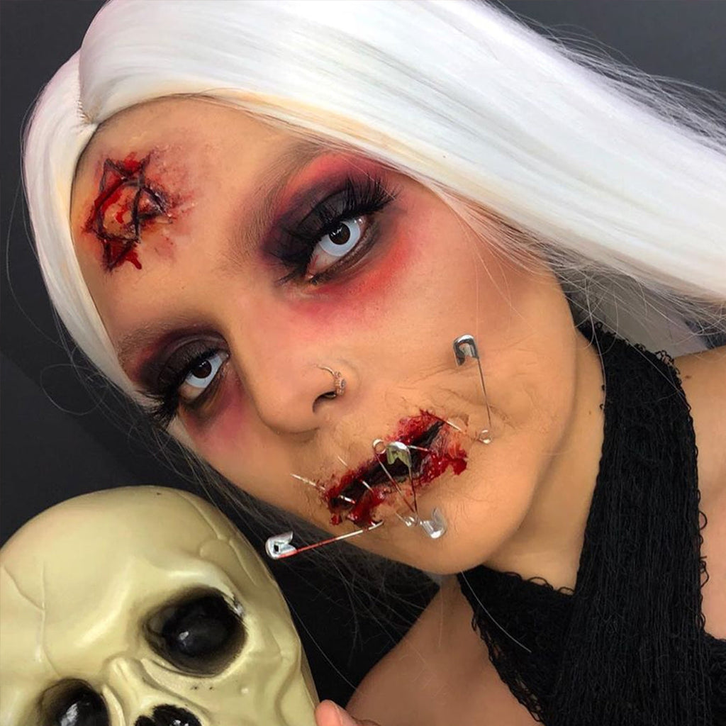 Whiteout Halloween Contacts