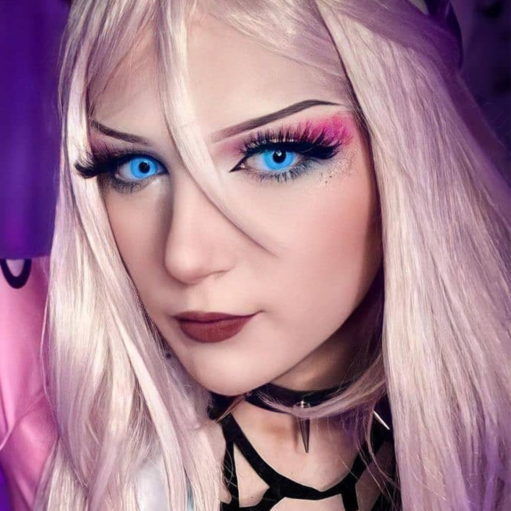 Solid Blue Contacts