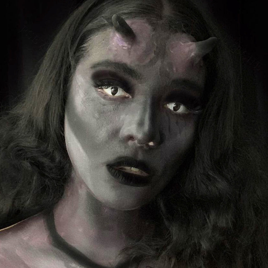 White Cat Eye Halloween Contacts