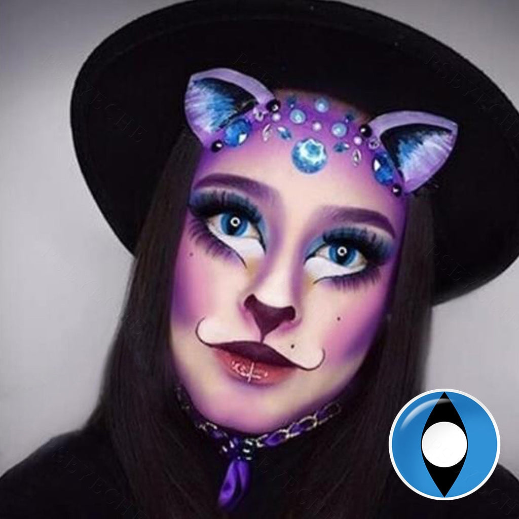 Blue Cat Eye Contacts