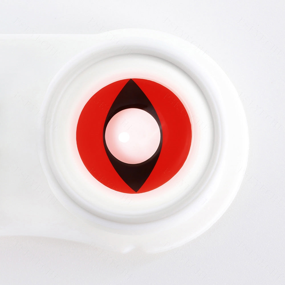 Red Cat Eye Halloween Contacts