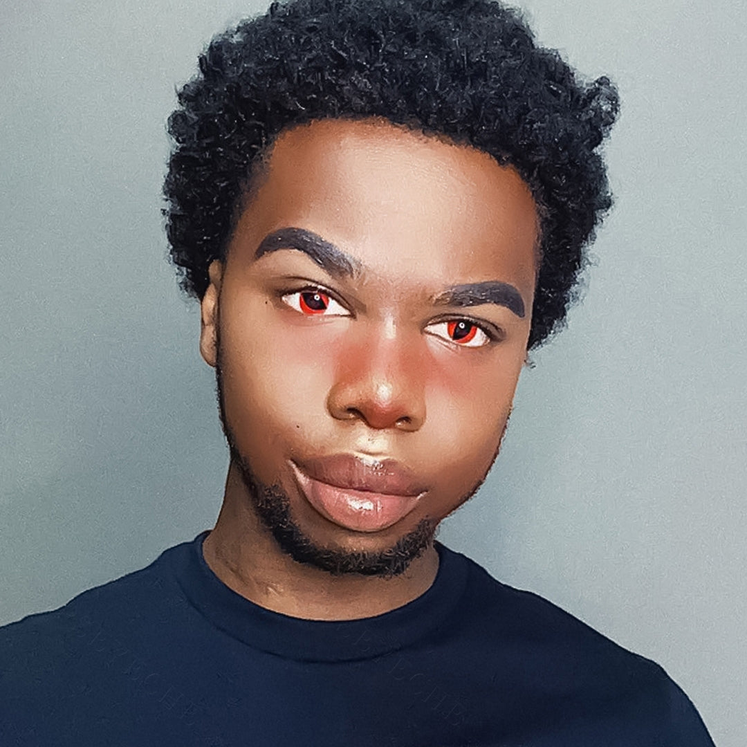 Red Cat Eye Halloween Contacts