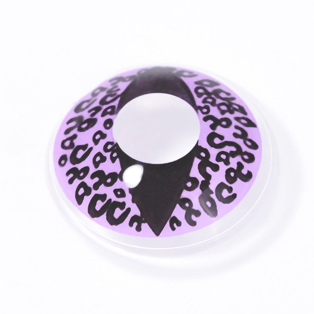 Violet Cheetah Cat Eye Contacts