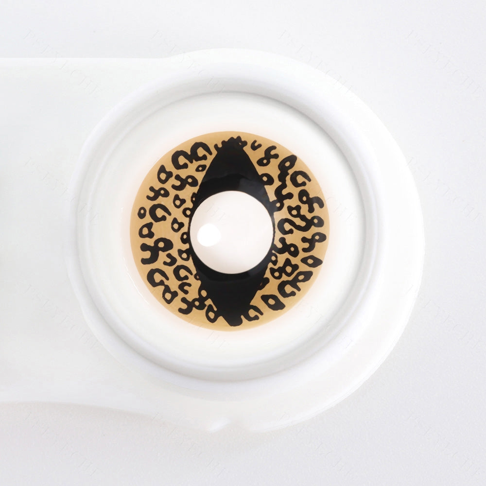 Brown Cheetah Cat Eye Halloween Contacts