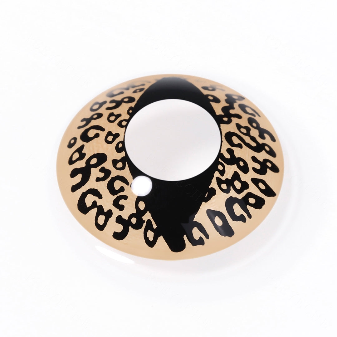 Brown Leopard Print Cat Eye Contacts Secondary image