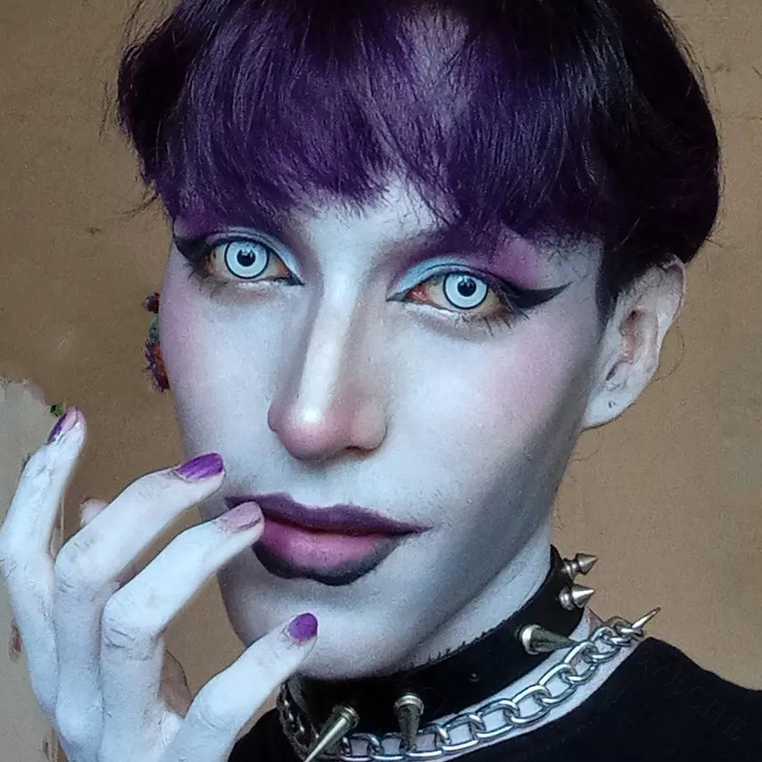 White Manson Halloween Contacts Secondary image
