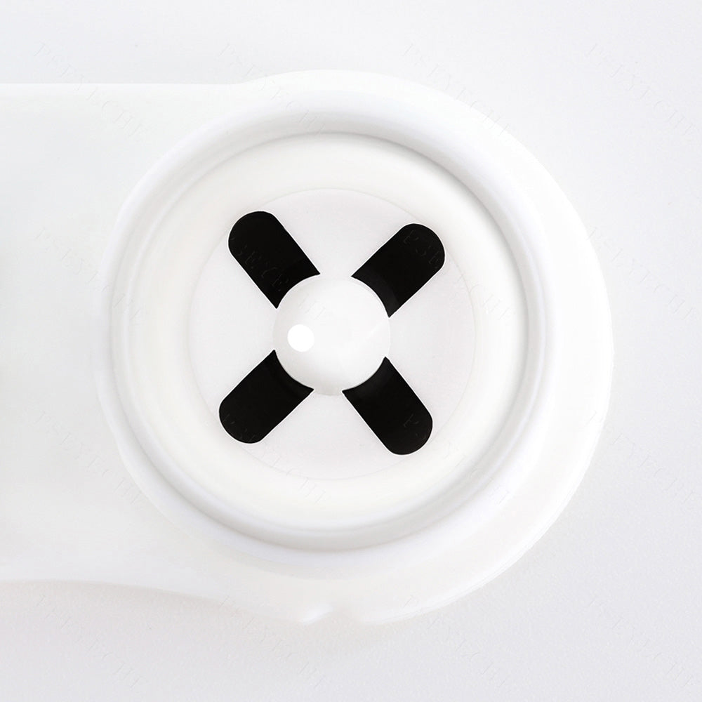 Black and White Cross Halloween Contacts