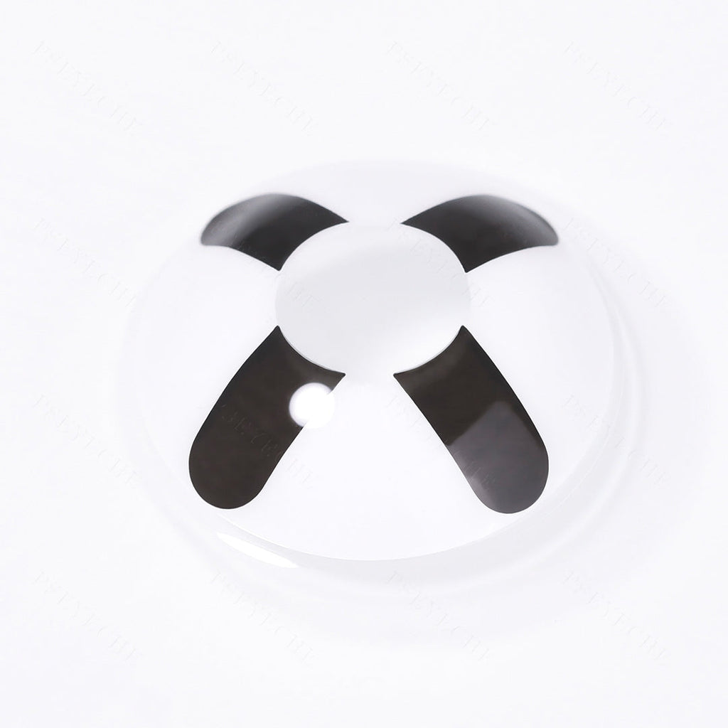 Black and White Cross Halloween Contacts