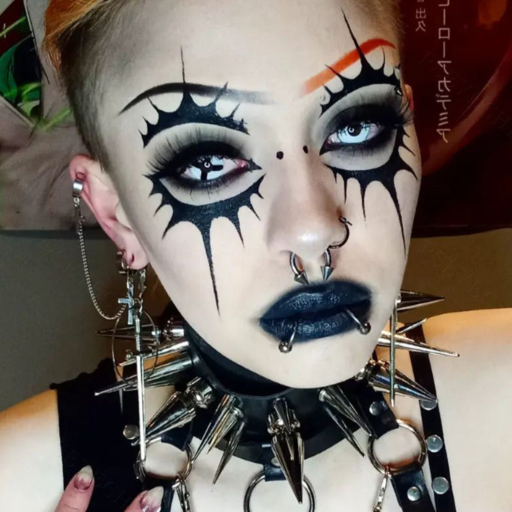 Black And White Cross Contacts