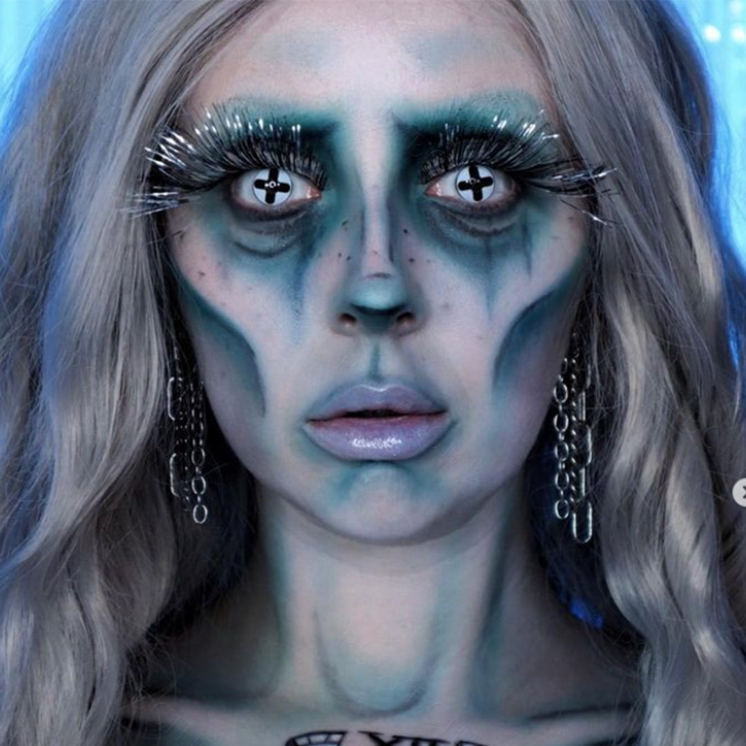 Black And White Cross Contacts