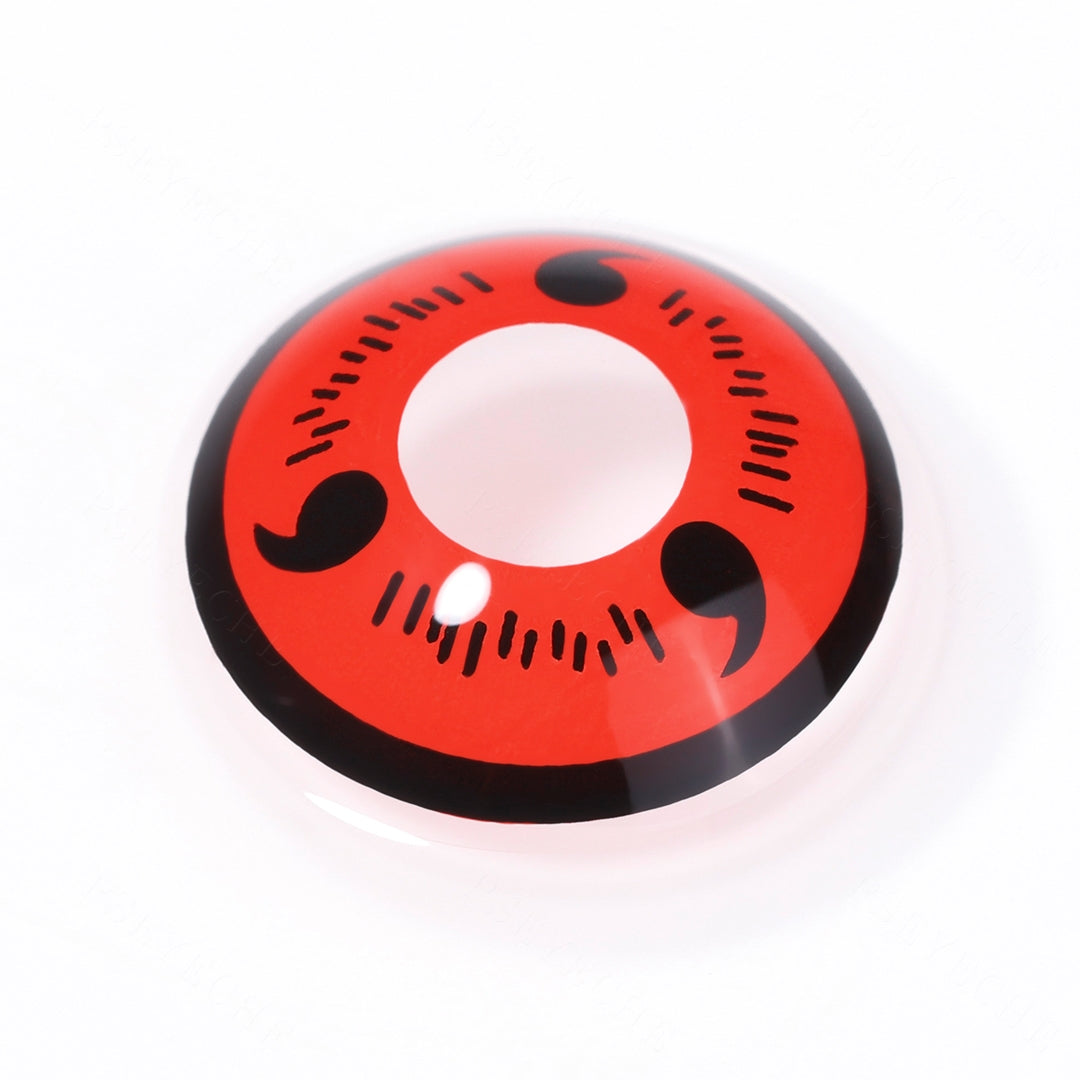 Sasuke 3 Tomoe Sharingan Eye Contacts (Prescription) Secondary image