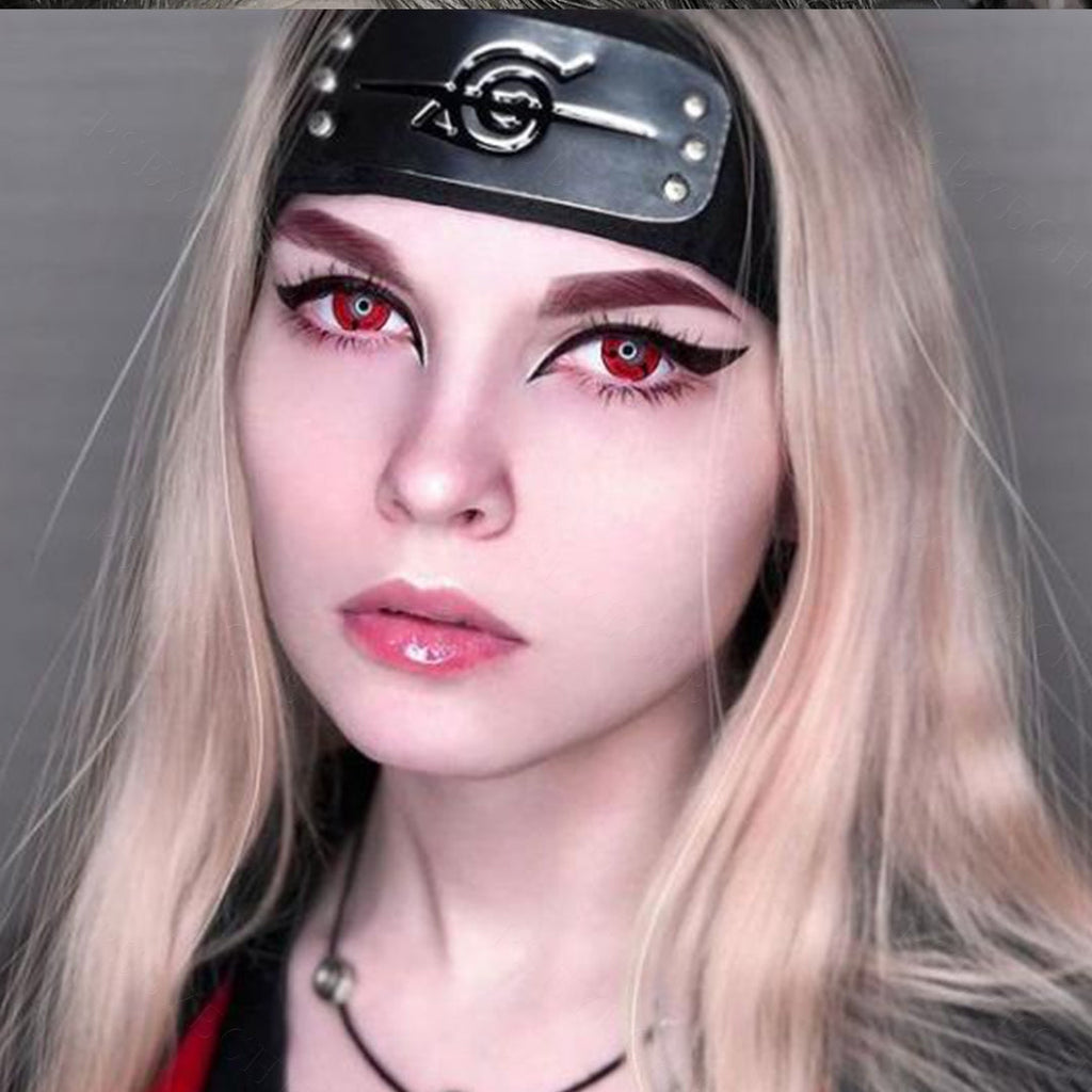 Sasuke 3 Tomoe Sharingan Eye Contacts (Prescription)