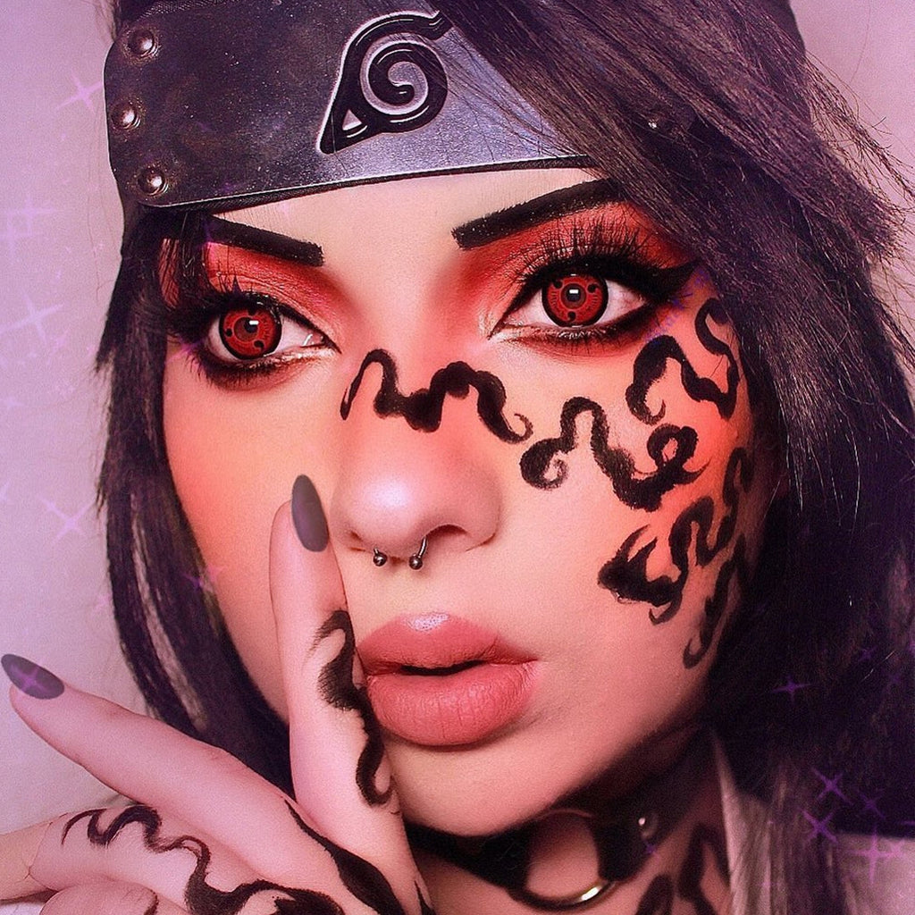 Sasuke 3 Tomoe Sharingan Eye Contacts (Prescription)