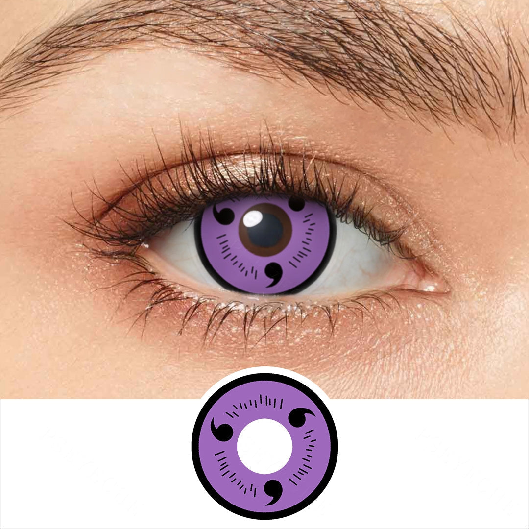 Purple 3 Tomoe Sharingan Contacts Main image