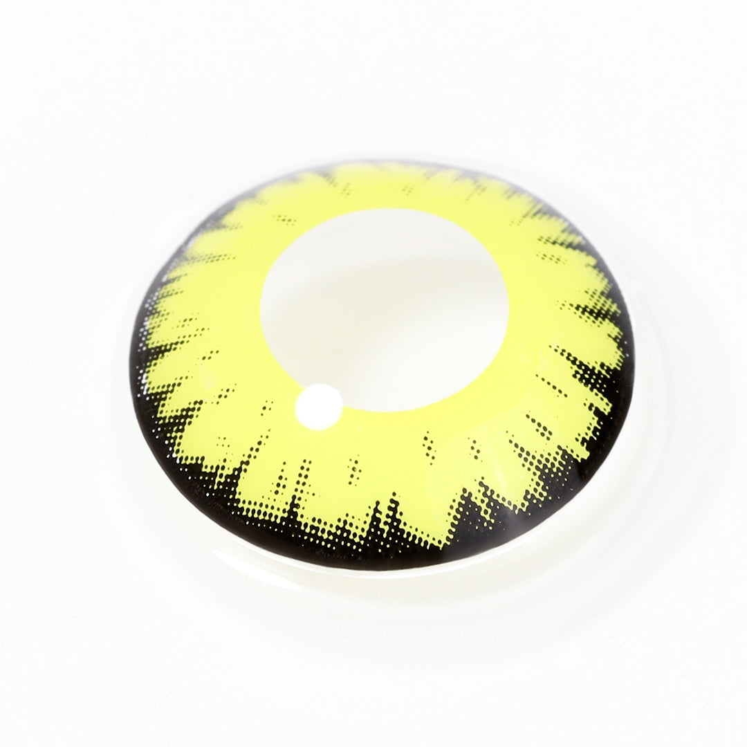Moon Yellow Vampire Contacts Secondary image