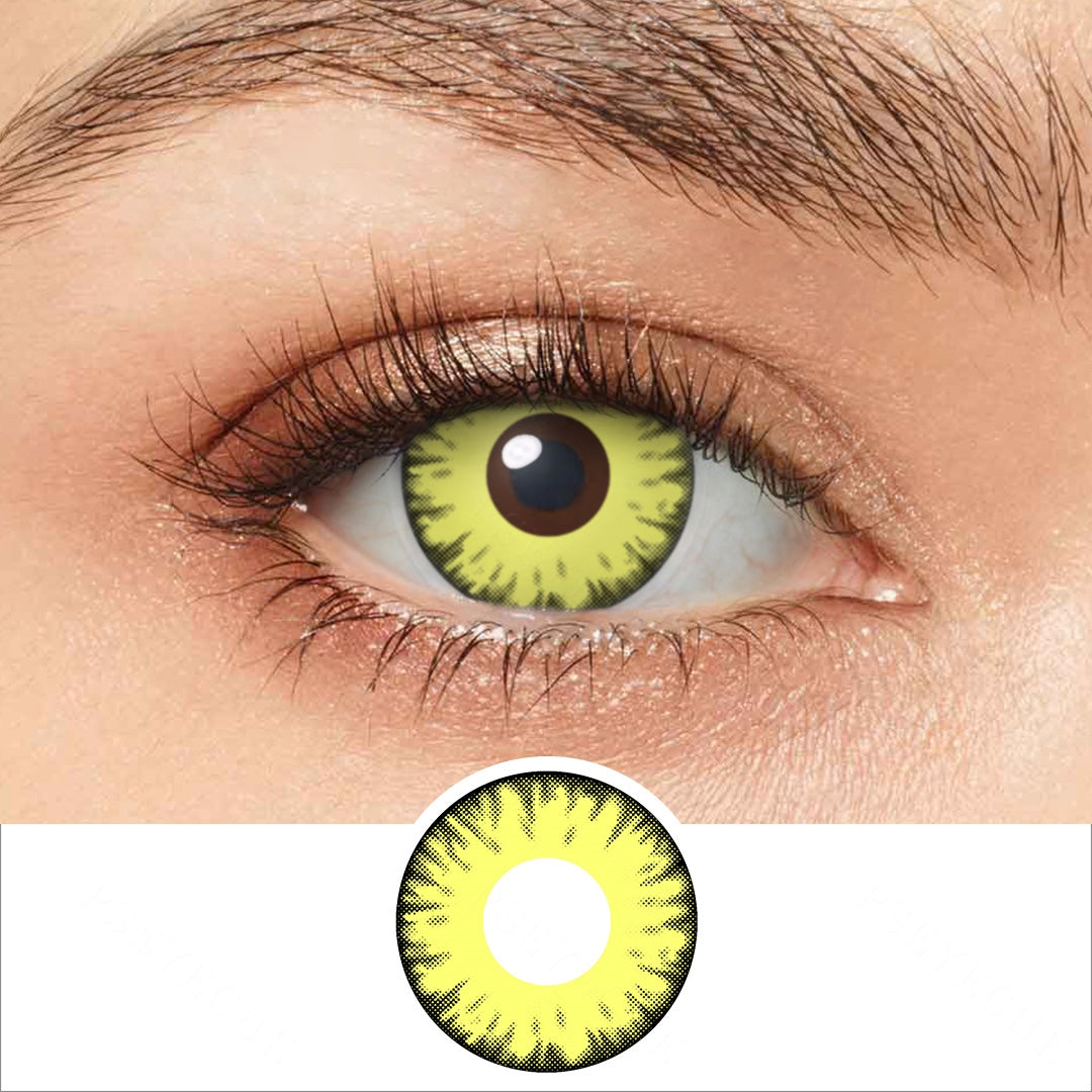 Moon Yellow Vampire Contacts Main image