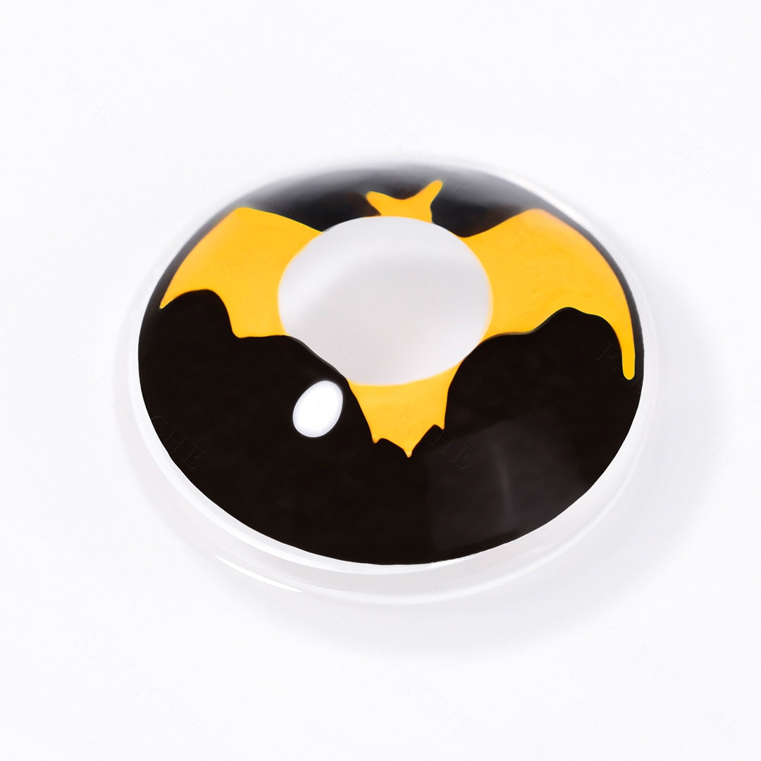 Yellow Bat Contact Lenses Secondary image