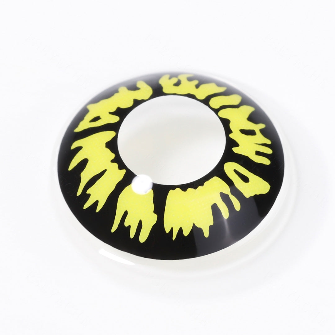 Twilight Yellow Wolf Eye Contacts Secondary image