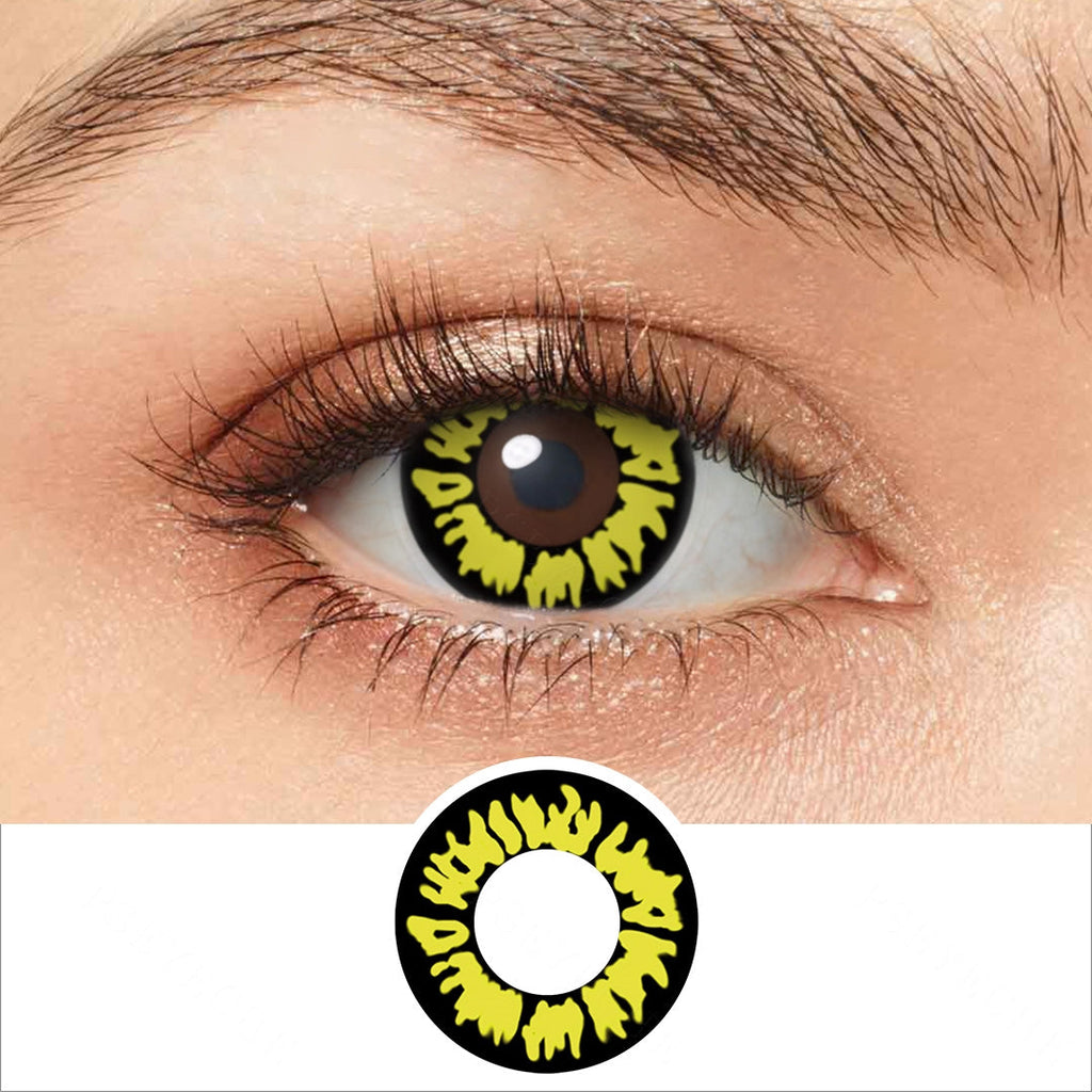 Twilight Yellow Wolf Eye Contacts