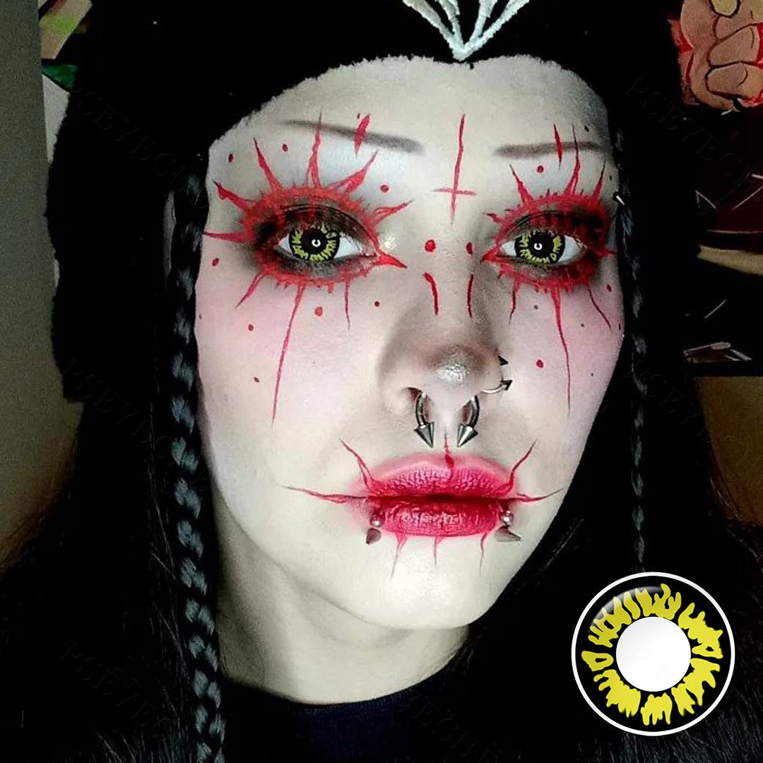Twilight Yellow Wolf Eye Contacts