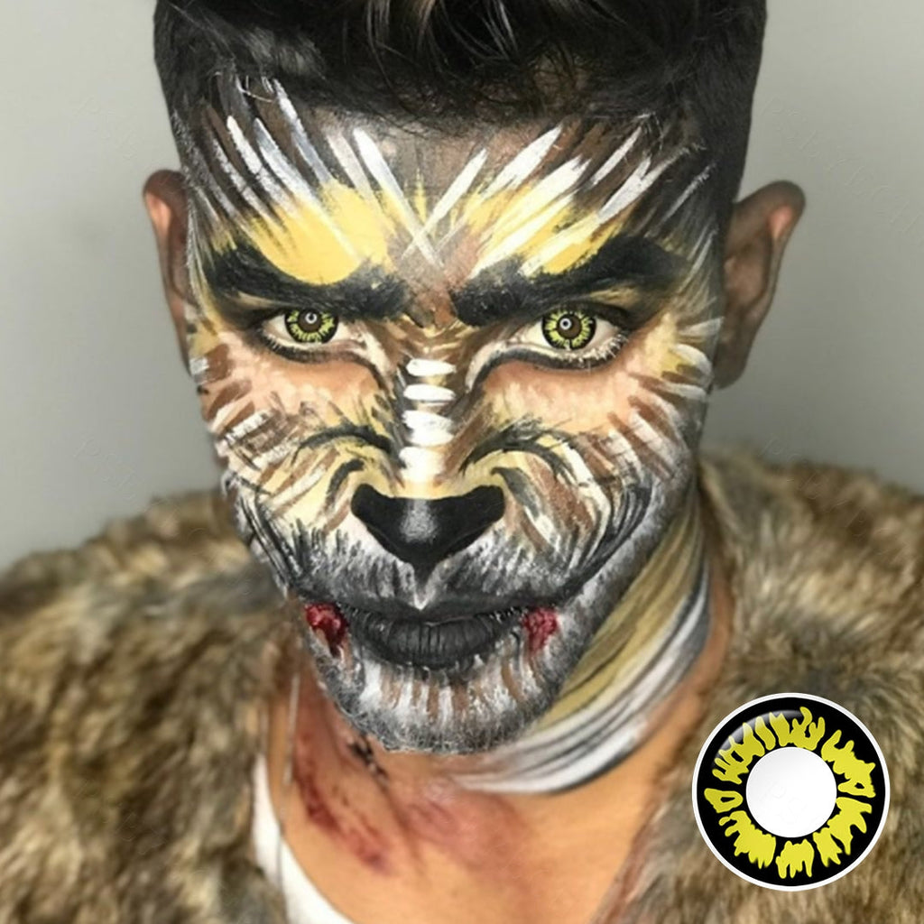 Twilight Yellow Wolf Eye Contacts