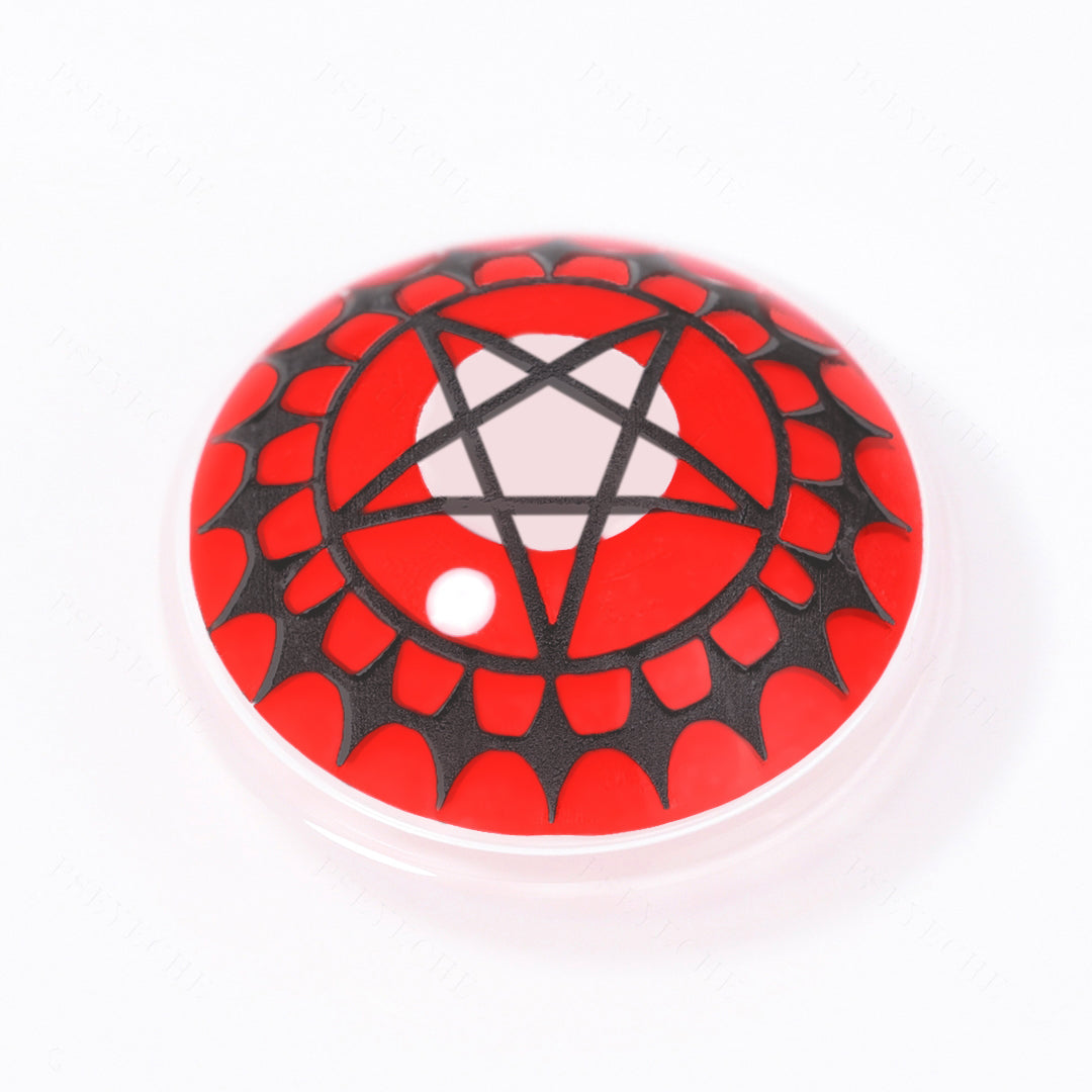 Red Contract Eye Halloween Contacts Secondary image