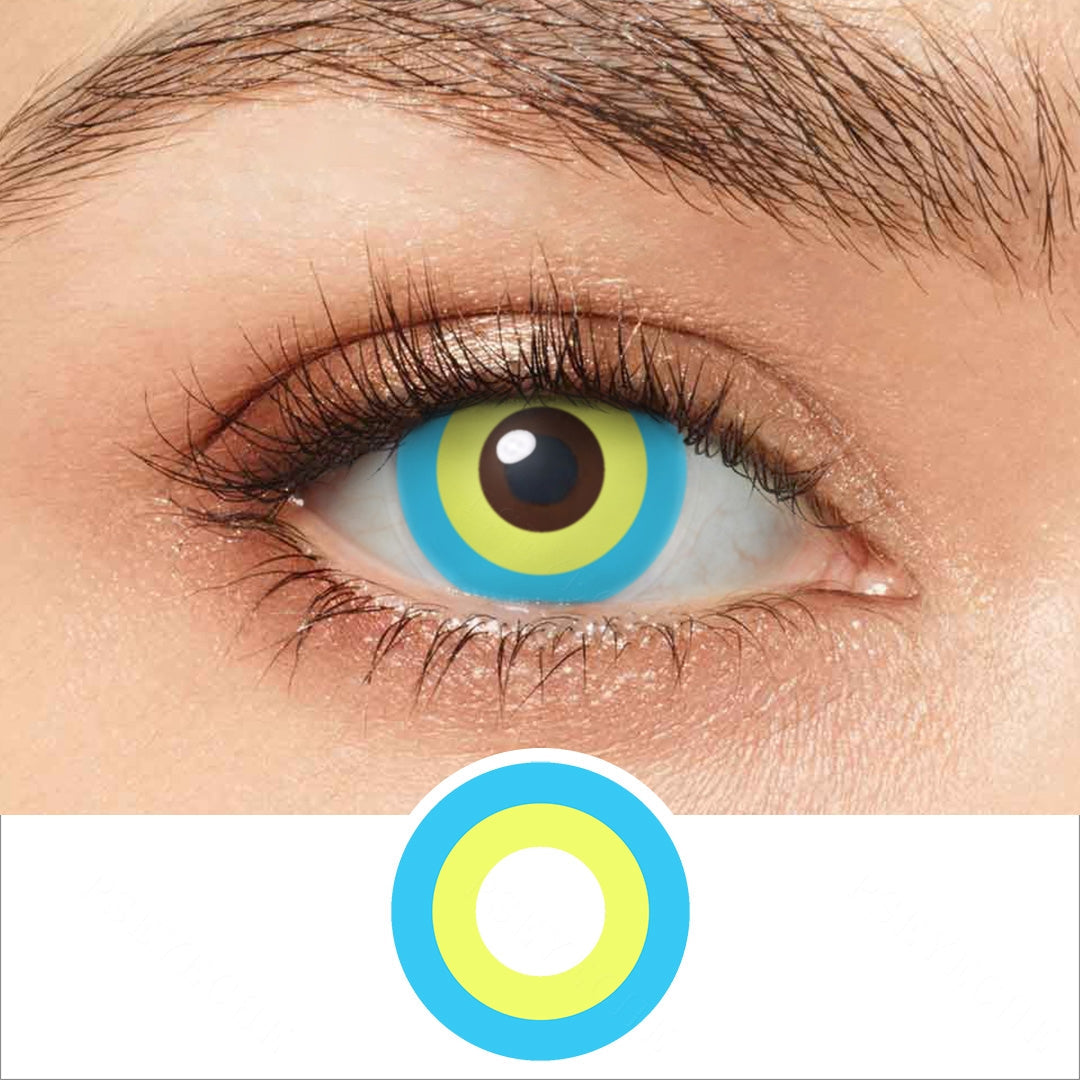 Blue And Yellow Circle Contacts Main image