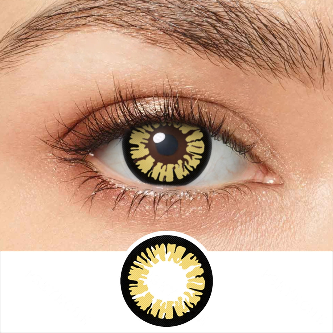 Glamor Yellow Contact Lenses Main image