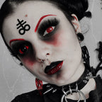 Red Mesh Contacts