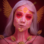 Red Mesh Contacts