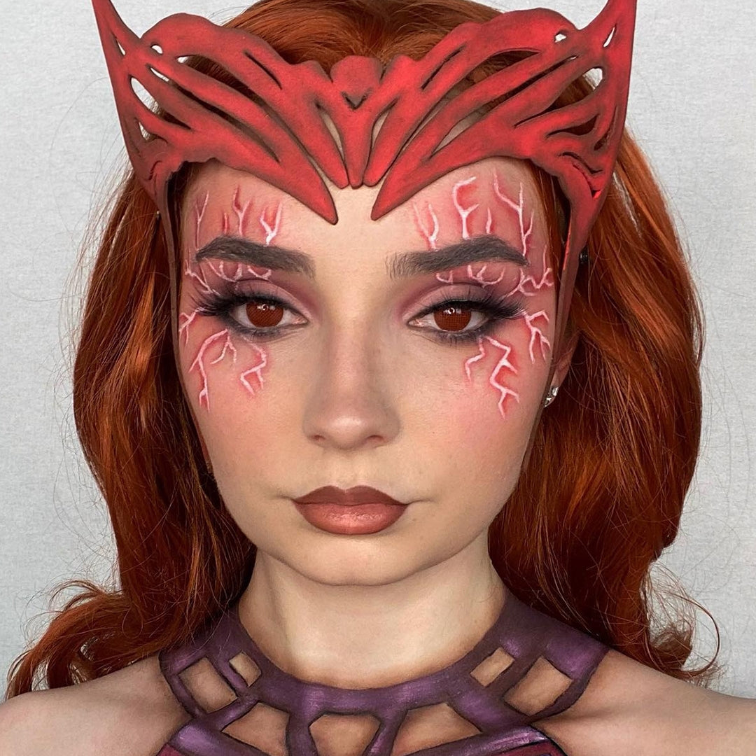 Red Mesh Contacts