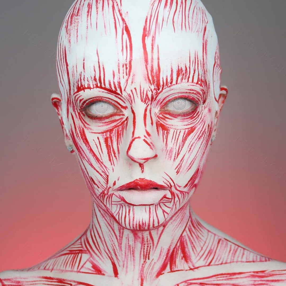 White Mesh Contacts