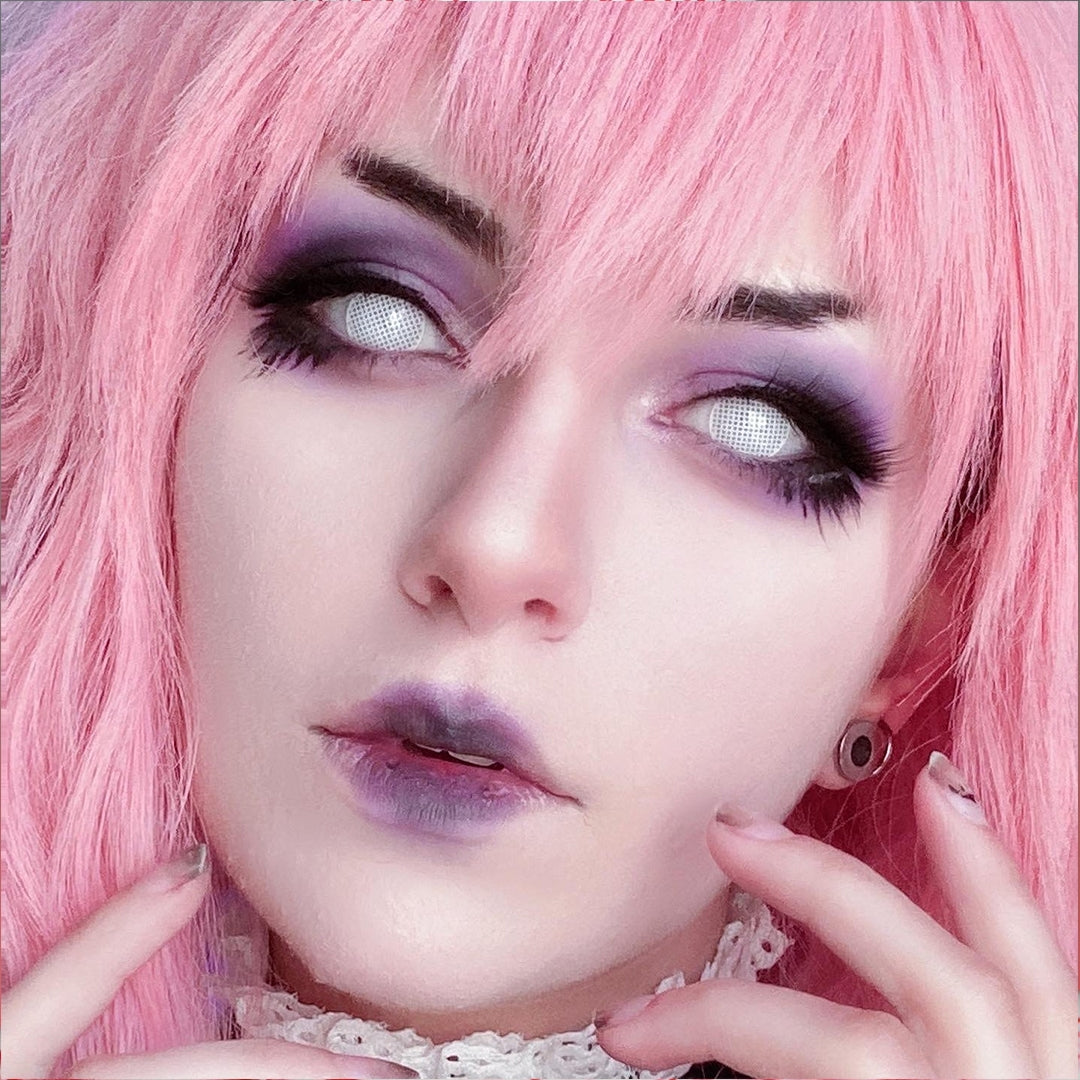 White Mesh Contacts