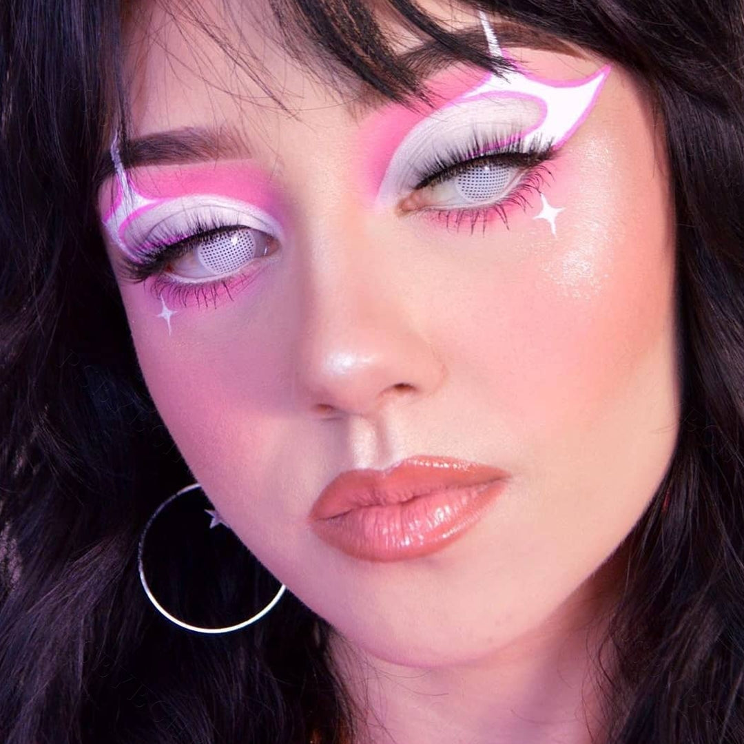 White Mesh Contacts