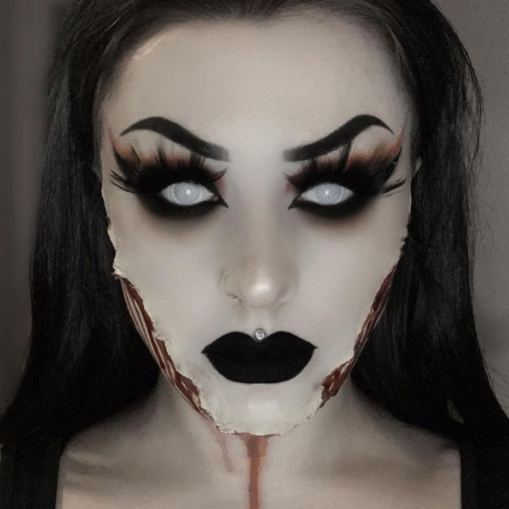 White Mesh Contacts