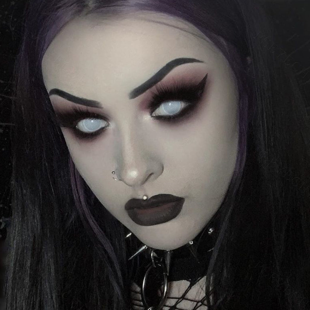 White Mesh Contacts