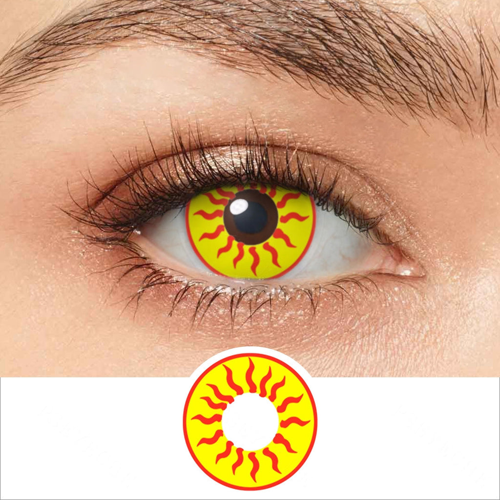 Sun Flame Halloween Contacts