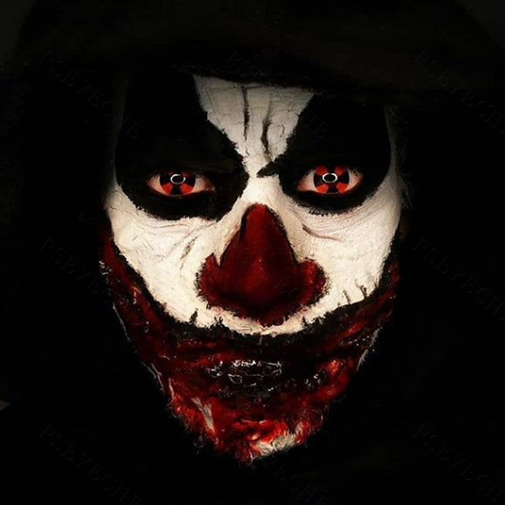 Red Black Cross Contacts