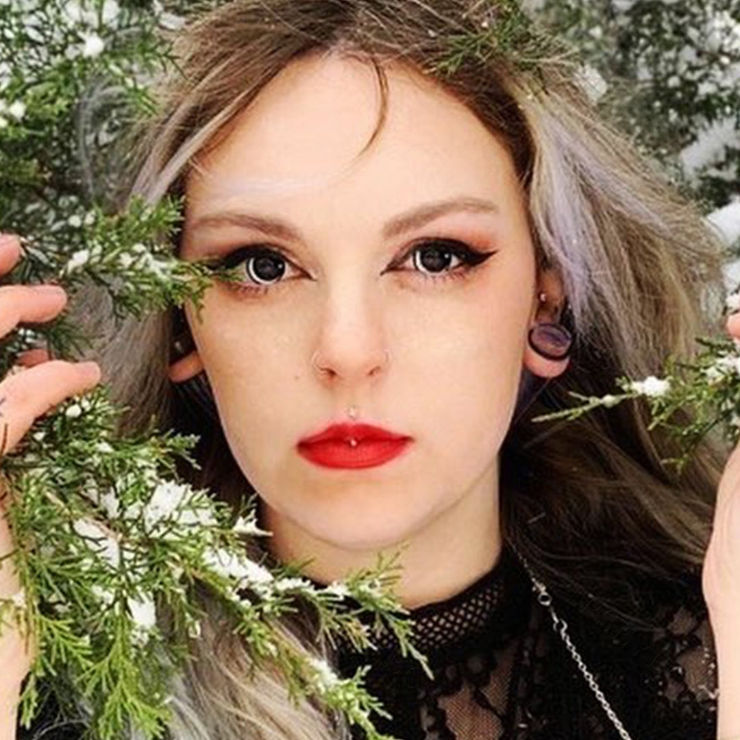White Galaxy Halloween Contacts Secondary image