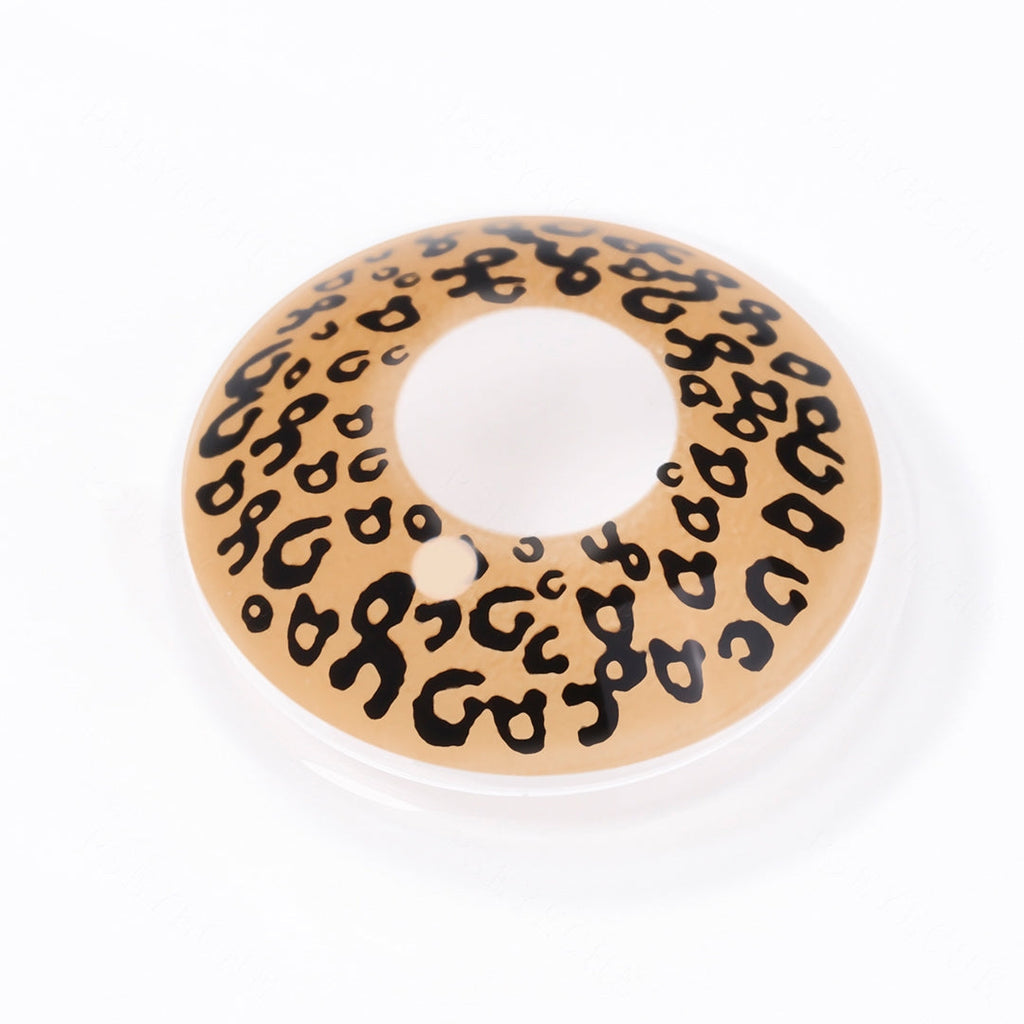 Brown Leopard Print Contact Lenses
