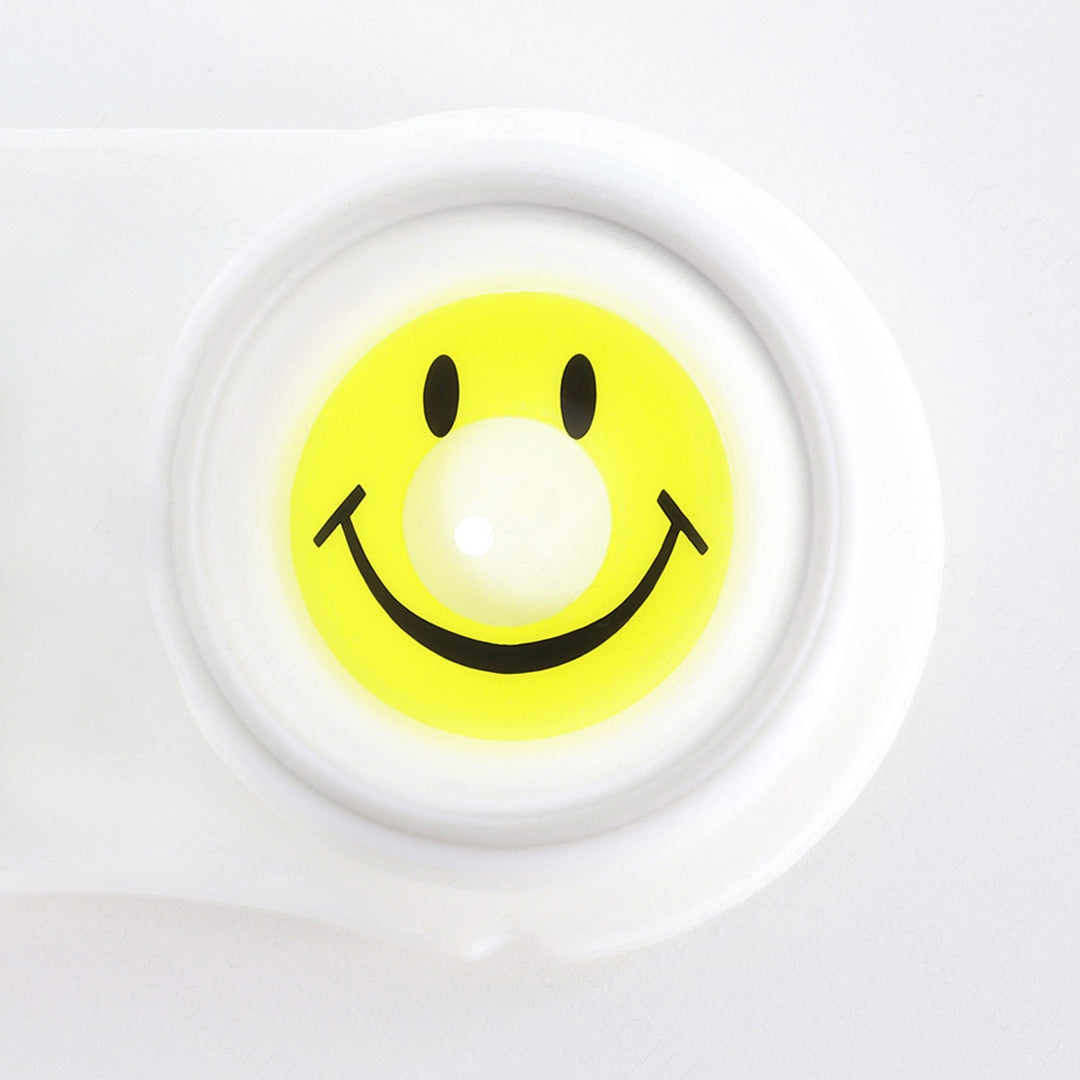 Yellow Smiley Halloween Contacts
