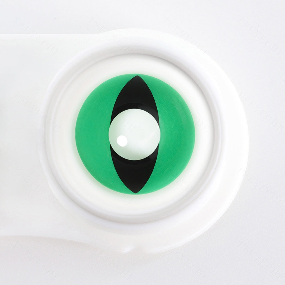Green Cat Eye Halloween Contacts