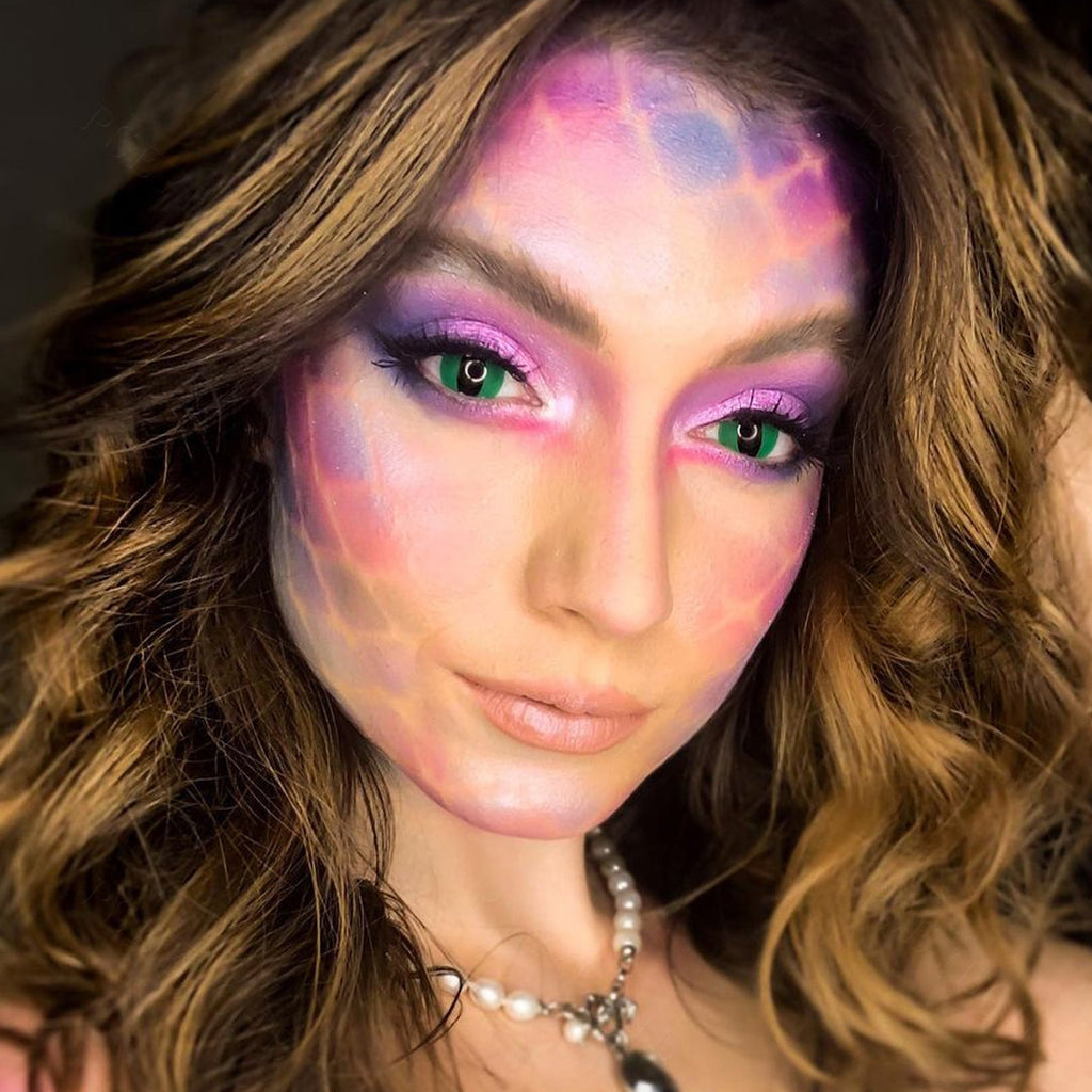 Green Cat Eye Halloween Contacts