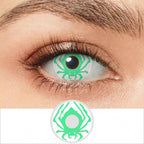 Green Spider Contact Lenses