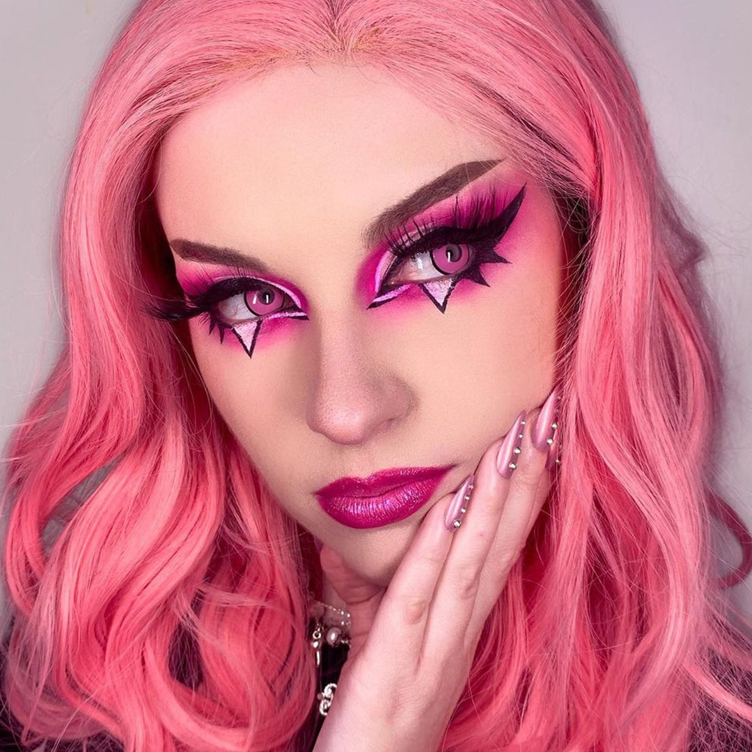 Nezuko Eyes Pink Manson Contacts