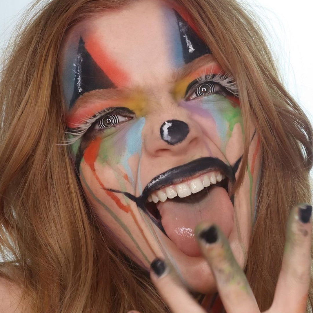 Black Spiral Halloween Contacts Secondary image